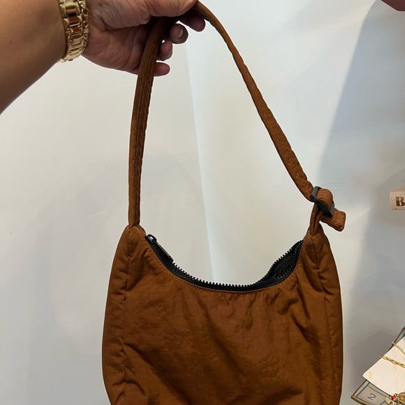BROWN BAGGU MINI SHOULDER NYLON BAG - Picture 2 of 4